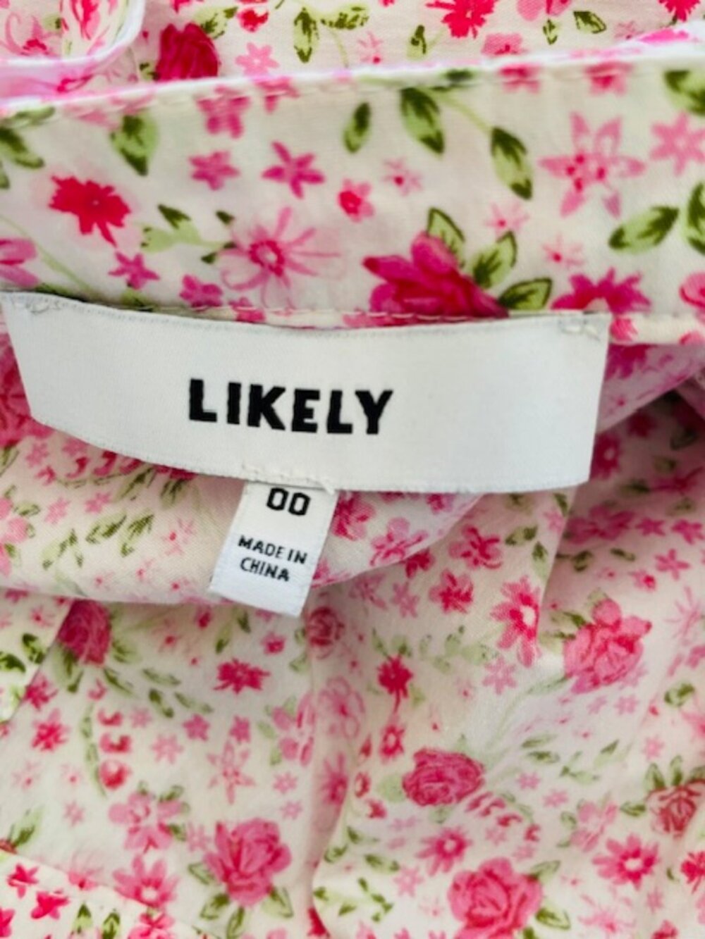 Likely MINKA Floral Dress Revolve Boho Romantic Ruffle Midi/Maxi Dress 00 - Picture 6 of 8